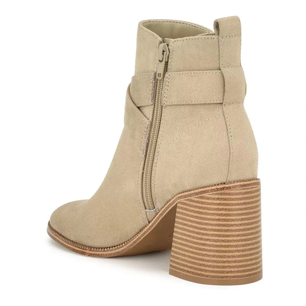 NIB Nine West Nevermind Dress Ankle Boots Gray Size 10